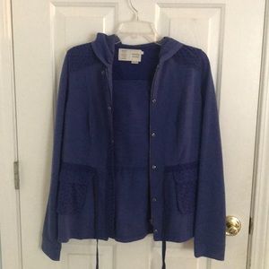 Anthropologie Lightweight Hooded Cotton Jacket